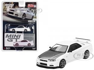 Nissan Skyline GT-R (R34) V-Spec II N1 RHD (Right Hand Drive) White with Carbon Hood
