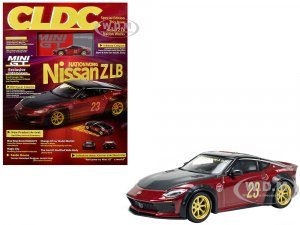 Nissan Z LB Nation Works #23 Gem Red Metallic with Black Top and Hood with CLDC Magazine Special Edition Issue