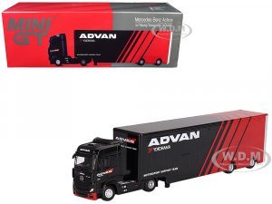 Mercedes-Benz Actros with Racing Transporter Red and Black ADVAN