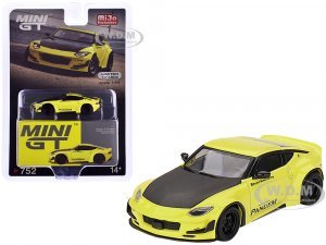 Nissan Z Pandem Ikazuchi Yellow with Carbon Hood