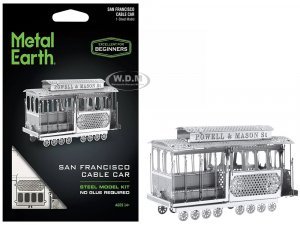 Model Kit San Francisco Cable Car Powel & Mason St (Easy Difficulty) Steel Model by Metal Earth