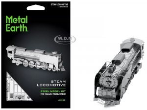 Model Kit Steam Locomotive #844 (Moderate Difficulty) Steel Model by Metal Earth