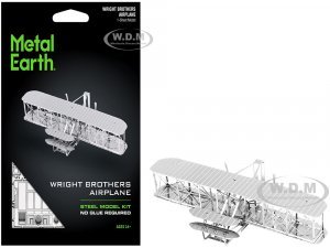 Model Kit Wright Brothers Airplane (Moderate Difficulty) Steel Model by Metal Earth