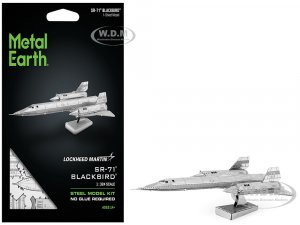 Model Kit Lockheed Martin SR-71 Blackbird Aircraft (Moderate Difficulty) Steel Model by Metal Earth