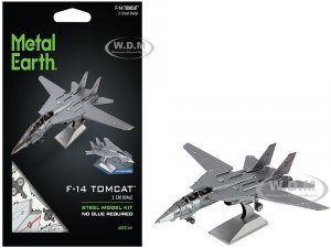 Model Kit Grumman F-14 Tomcat Fighter Aircraft United States Navy (Challenging Difficulty) Steel Model by Metal Earth