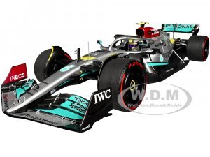 Mercedes-AMG F1 W13 E Performance #44 Lewis Hamilton 2nd Place Formula One F1 Brazilian GP (2022) with Driver