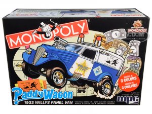 1933 Willys Panel Paddy Wagon Police Van Monopoly 85th Anniversary 1/25 Scale Model by MPC