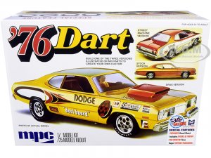 1976 Dodge Dart Sport with Two Figurines 3 in 1 Kit 1/25 Scale Model by MPC