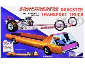 Ramchargers Dragster and Advanced Design Transport Truck 2 Kits in 1 1 25 Scale Models by MPC