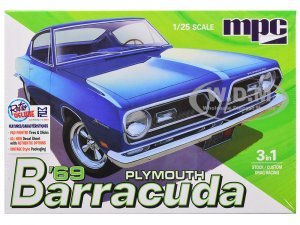 1969 Plymouth Barracuda 3-in-1 Kit 1 25 Scale Model by MPC