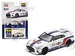 Nissan GT-R (R35) #23 White with Blue and Red Stripes Martini Racing