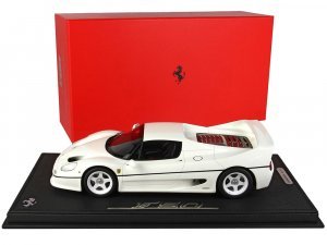 1995 Ferrari F50 Coupe Avus White with DISPLAY CASE