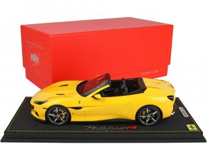 Ferrari Portofino M Convertible Giallo Modena Yellow with DISPLAY CASE