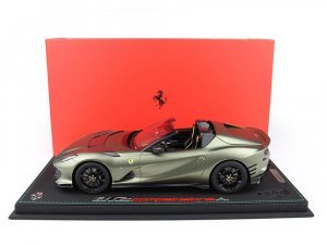 Ferrari 812 Competizione Aperta Verde Manzoni Matt Green with DISPLAY CASE