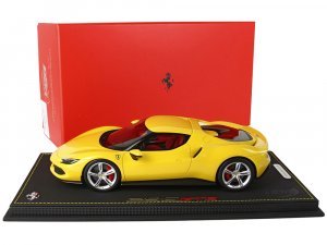 Ferrari 296 GTB Giallo Modena Yellow with DISPLAY CASE
