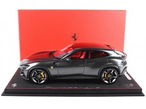 Ferrari Purosangue Grigio Silverstone Gray Metallic with DISPLAY CASE