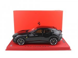 Ferrari Purosangue Nero/Black Metallic with DISPLAY CASE