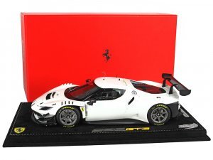 2022 Ferrari 296 GT3 Avus White with DISPLAY CASE