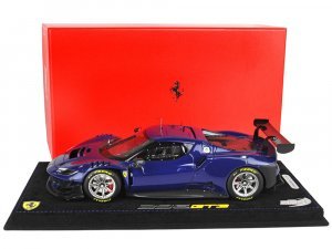 2022 Ferrari 296 GT3 Electric Blue with DISPLAY CASE