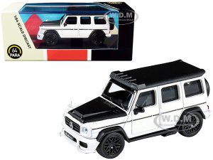 Mercedes AMG G63 Liberty Walk Wagon White with Black Hood and Top