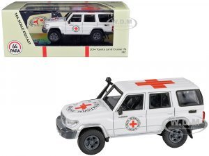 2014 Toyota Land Cruiser 76 White International Red Cross