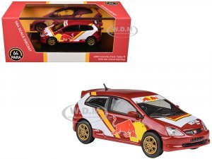 2001 Honda Civic Type R EP3 No Good Racing Red and White with Graphics