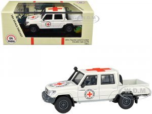 2014 Toyota Land Cruiser LC 79 Pickup Truck White International Red Cross