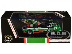 1984 Toyota Celica Supra #16 Castrol Livery Black and Green with Graphics