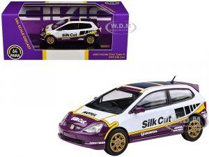 2001 Honda Civic Type R EP3 Silk Cut White and Purple with Graphics