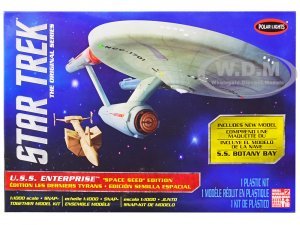Star Trek U.S.S. Enterprise and S.S. Botany Bay The Original Series Space Seed Edition Snap-Together 1 1000 Scale Model by Polar Lights