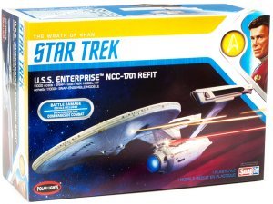 U.S.S. Enterprise NCC-1701 Refit Spaceship Star Trek II: The Wrath of Khan (1982) Movie 1/1000 Scale Model by Polar Lights