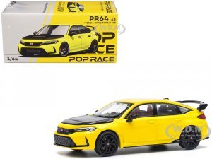 Honda Civic Type R FL5 Yellow with Carbon Hood