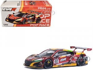 Honda NSX GT3 EVO22 #02 Red Metallic EVA RT Production Model-02
