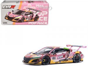 Honda NSX GT3 EVO22 #08 Pink with Graphics EVA RT Production Model Custom Type-08