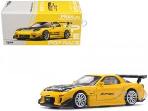Mazda RX7 (FD) RE Amemiya Widebody RHD (Right Hand Drive) Yellow with Carbon Hood