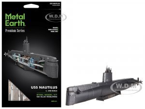 Model Kit USS Nautilus (SSN-571) Submarine United States Navy (Challenging Difficulty) Steel Model by Metal Earth