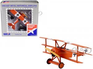 Fokker Dr.I Tri-plane Aircraft Red Baron German Air Force 1/63