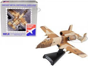 Fairchild Republic A-10 Thunderbolt II Warthog Aircraft Peanut Color Camouflage Scheme United States Air Force 1/140