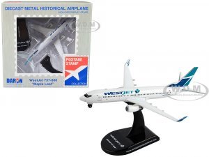 Boeing 737 Next Generation Commercial Aircraft WestJet Airlines - Maple Leaf Logo Livery 1/300