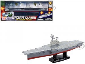 Aircraft Carrier with 5 piece Aircraft Set Battle Zone Series