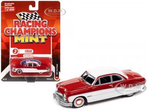 1950 Ford Coupe Red and White Racing Champions Mint 2022 Release 2