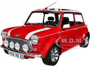 Mini Cooper 1.3i Sport Pack Red with White Stripes and UK Flag on Top