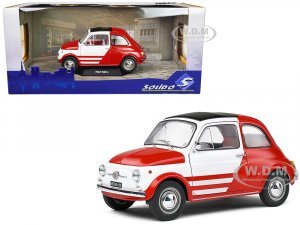 1965 Fiat 500 L Red and White with Red Interior Robe Di Kappa
