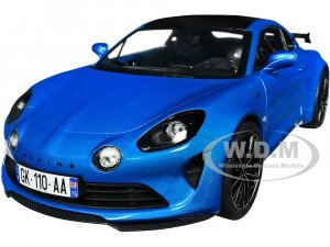 2023 Alpine A110S Pack Aero Bleu Alpine Blue Metallic with Black Top