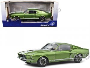 1967 Shelby GT500 Lime Green Metallic with White Stripes