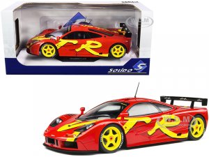 1996 McLaren F1 GTR Short Tail Launch Livery Red with Yellow Graphics