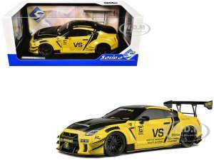 Nissan Skyline GT-R (R35) Liberty Walk Body Kit 2.0 RHD (Right Hand Drive) Yellow with Black Hood and Top