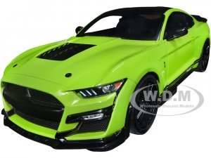2020 Ford Mustang Shelby GT500 Grabber Lime Green Metallic with Black Top and Stripes