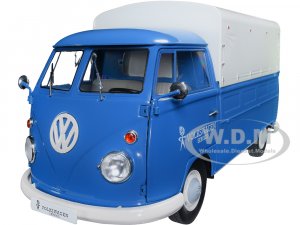 Volkswagen T1 Pickup Truck Blue with Canopy Volkswagen Service