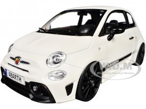 2022 Fiat F595 Abarth Ghiaccio White with Black Stripes